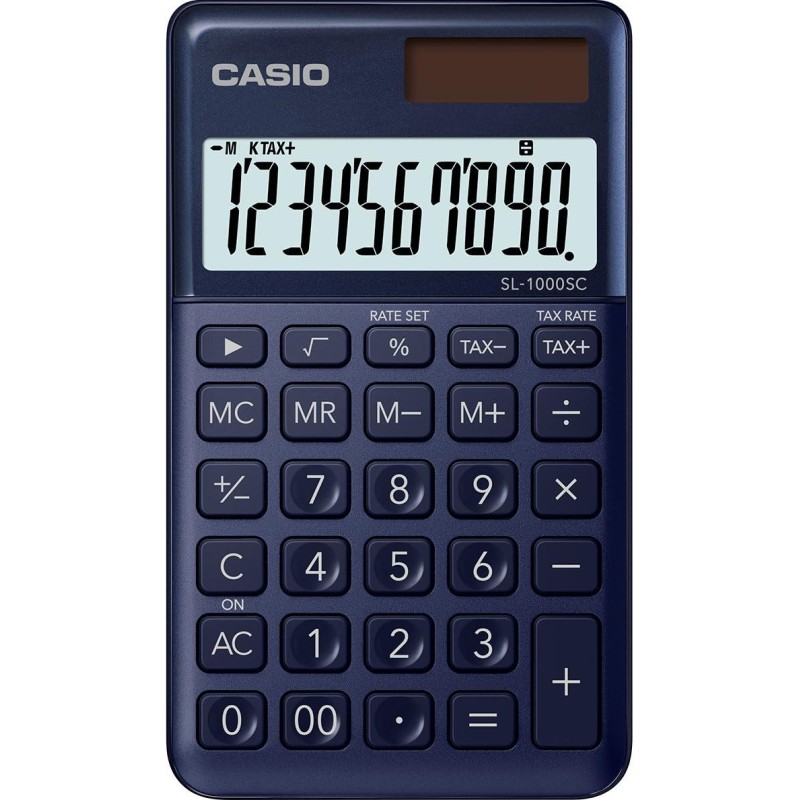 Calculatrice de poche Casio SL-1000SC 10 chiffres solaire