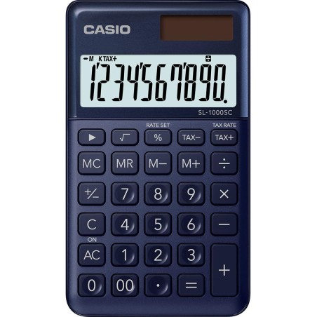 calculatrice Casio bleue écran large