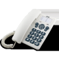 SPC Téléphone Fixe Original Touches Extra Larges - Différents Niveaux de Sonnerie - 3 Mémoires Directes - Pour Table et Mur - Co