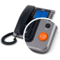Téléphone Fixe SPC Office Pro - Écran Lumineux Bleu - Grandes Touches - Mémoire Directe - Mains Libres - Identification de l'app