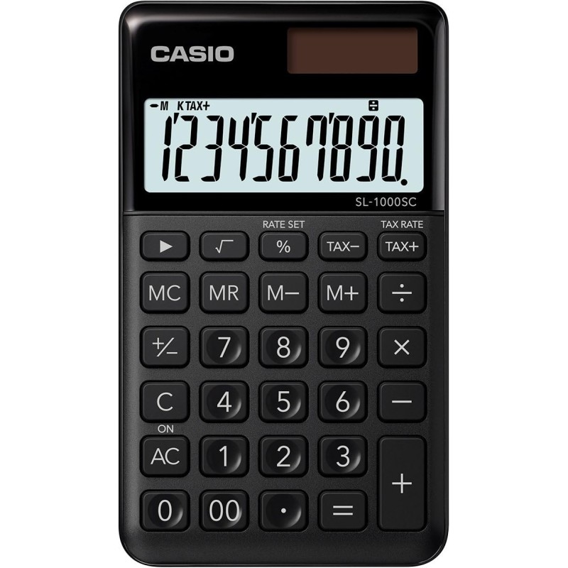 Calculatrice de poche Casio SL-1000SC 10 chiffres noir Calculatrice de poche Casio SL-1000SC 10 chiffres noir
