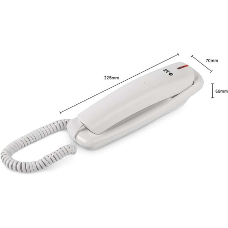 Téléphone Fixe SPC Original Lite 2 - sans Piles - sans Connexion à la Lumière - Indicateur Lumineux - 10 Mémoires Indirectes - C