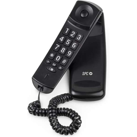 Téléphone Fixe SPC Original Lite 2 - sans Piles - sans Connexion à la Lumière - Indicateur Lumineux - 10 Mémoires Indirectes - C