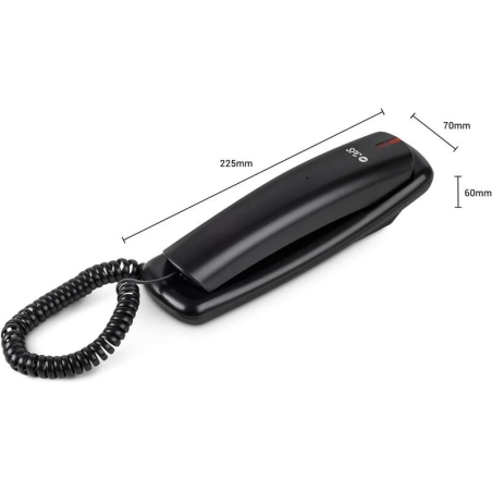 Téléphone Fixe SPC Original Lite 2 - sans Piles - sans Connexion à la Lumière - Indicateur Lumineux - 10 Mémoires Indirectes - C