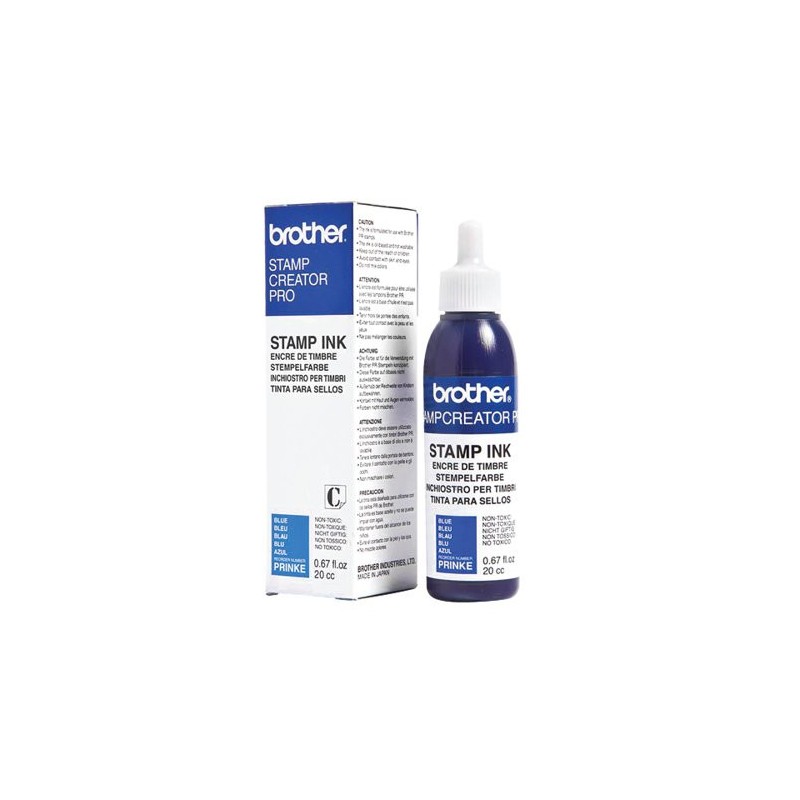 Bouteille d'encre bleue Brother pour machine à tamponner SC2000 20cc