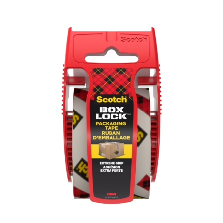 Sceau d'emballage Scotch Box Lock - 48 mm x 20,3 m - Distributeur inclus - Transparent