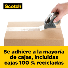 Sceau d'emballage Scotch Box Lock - 48 mm x 20,3 m - Distributeur inclus - Transparent