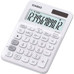 calculatrice blanche Casio écran LCD