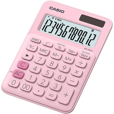 Calculatrice rose Casio écran LCD