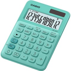 Calculatrice Casio verte écran LCD