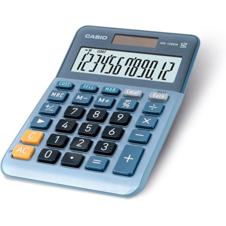 Calculatrice Casio MS-120EM bleue