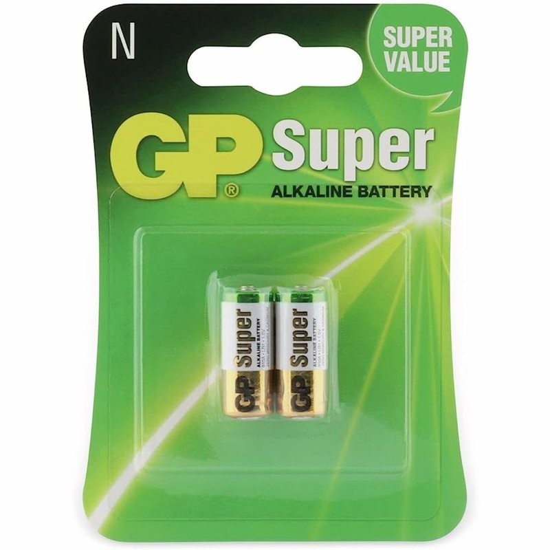 GP Piles Super Alcaline Pack de 2 Piles Alcalines N LR-01 1,5V GP Piles Super Alcaline Pack de 2 Piles Alcalines N LR-01 1,5V