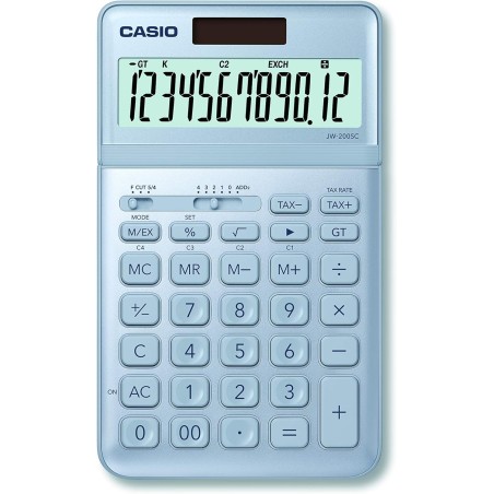 calculatrice Casio bleue 12 chiffres