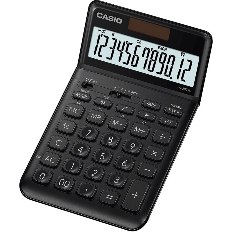 Calculatrice de bureau Casio JW-200SC 12 chiffres noir Calculatrice de bureau Casio JW-200SC 12 chiffres noir