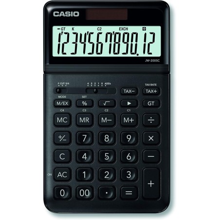 Calculatrice de bureau Casio JW-200SC 12 chiffres noir