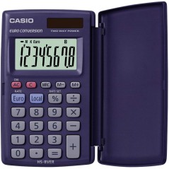 Calculatrice Casio violette couvercle ouvert