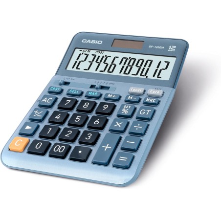 Calculatrice bleue Casio écran large