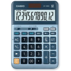 Calculatrice de bureau Casio DF-120EM 12 chiffres bleu
