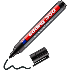 Edding 300 Expositor de 96 Rotuladores Permanentes - Punta Redonda - Trazo entre 1.5 y 3mm - Tinta Casi Inodora - Capuchon con C