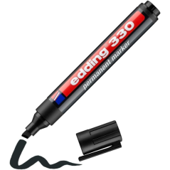 Edding 330 Expositor con 96 Rotuladores Permanentes - Punta Biselada - Trazo entre 1 y 5 mm. - Tinta casi Inodora - Capuchon con