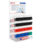 Edding 660 Expositor con 96 Rotuladores para Pizarra Blanca - Punta Redonda - Trazo entre 1.5 y 3mm - Recargable - Secado Rapido