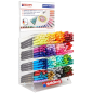 Présentoir Edding 1200 avec 320 marqueurs – Pointe ronde – Encre à base d'eau – Couleurs assorties
