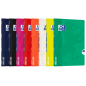 LOT de 10 Oxford School Classic Openflex A4 - Couverture en plastique robuste - Carnet agrafé 5x5 avec marge - 48 feuilles de pa