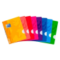 LOT de 10 Oxford Openflex Carnet Agrafé Couverture Plastique A5+ 48 Feuilles Grille 4x4 - Couverture Plastique Résistante - Flex