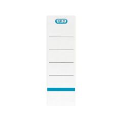 Lot de 10 étiquettes autocollantes Elba pour classeurs, largeur 80 mm - Impression facile - Blanches
