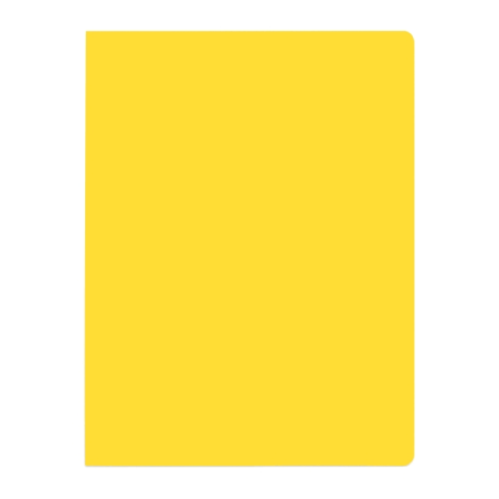 Elba Gio Lot de 50 sous-dossiers en carton 230 g/m² - Format folio - Encoche pour fermeture éclair - Jaune vif