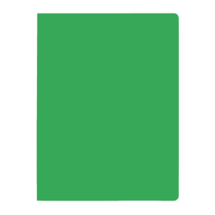 Elba Gio Lot de 50 sous-dossiers en carton 230 g/m² - Format folio - Encoche pour fermeture éclair - Vert intense