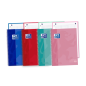LOT de 5 Oxford School Classic A5+ Europeanbook - Couverture Extra Rigide Résistante - Carnet de 80 Feuilles - Couleurs Assortie
