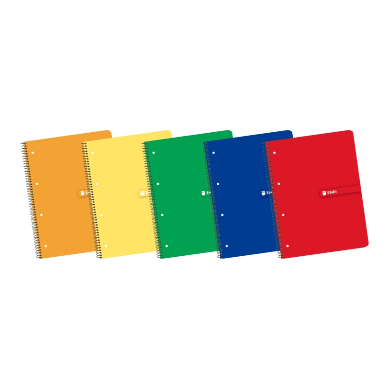 Enri Europeanbook1 A4+ - Carnet format A4+ - Spirale - Couverture souple - Grille 5x5