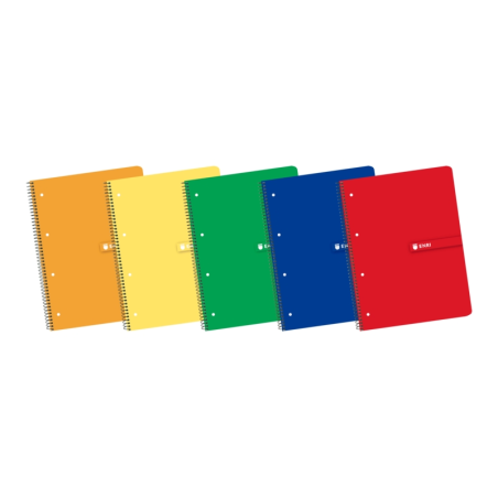 Enri Europeanbook1 A4+ - Carnet format A4+ - Spirale - Couverture souple - Grille 5x5