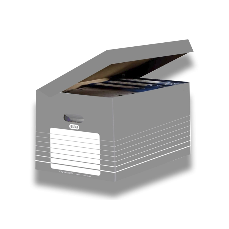 LOT de 10 Conteneurs Elba - Assemblage Automatique - Couvercle Intégré - Couleur Gris