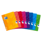 LOT de 10 Oxford School Classic Openflex A5+ Carnet agrafé - Couverture plastique robuste - 1 ligne avec marge - 48 feuilles - C