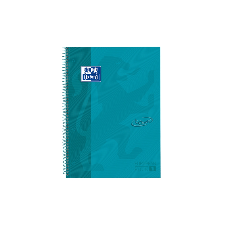 LOT de 5 Oxford School Touch Europeanbook 1 A4+ Couverture extra rigide - Carnet format A4+ - Couverture extra rigide robuste -