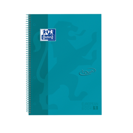 LOT de 5 Oxford School Touch Europeanbook 1 A4+ Couverture extra rigide - Carnet format A4+ - Couverture extra rigide robuste -