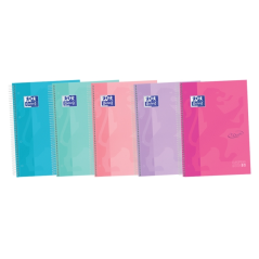 LOT de 5 Livre européen Oxford School Touch A4+ - Couverture extra rigide et résistante - 5 séparateurs - 1 ligne d'identificati