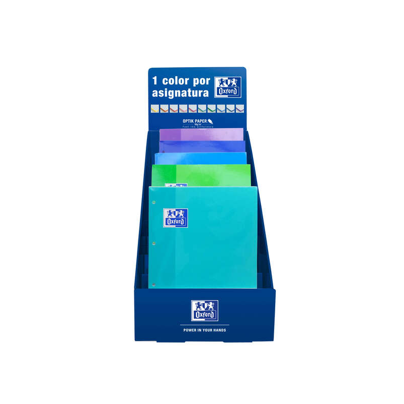 Oxford School Recharge Color1 – Collé 5x5 – Couleurs froides – Idéal pour les étudiants