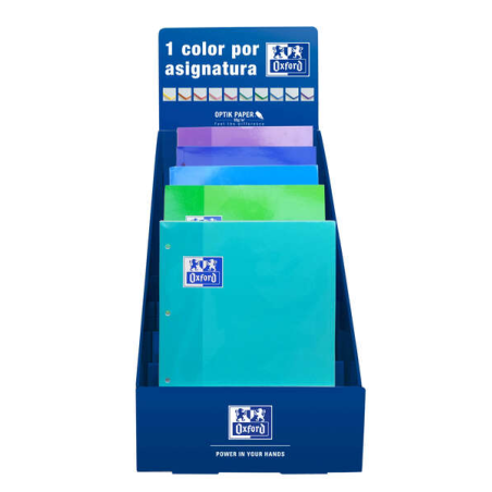 Oxford School Recharge Color1 – Collé 5x5 – Couleurs froides – Idéal pour les étudiants