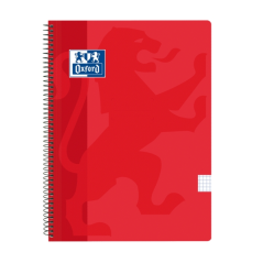 LOT de 5 Oxford School Classic Spiral Notebook Couverture en plastique Folio 4x4 - 80 feuilles - Couverture en plastique - Coule