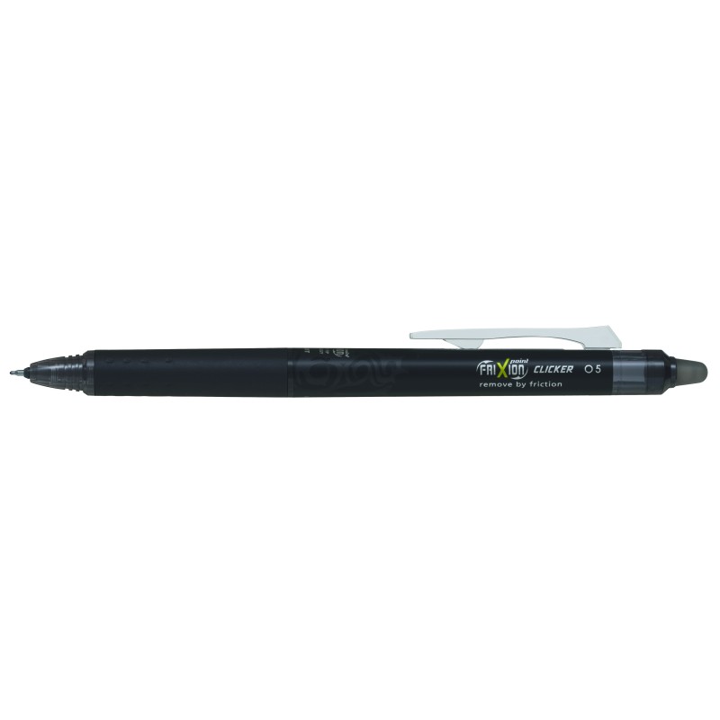 Stylo effaçable Pilot Frixion Point Clicker 0,5 mm noir x12