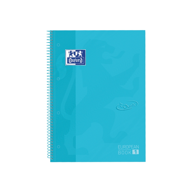 LOT de 5 Oxford School Touch Europeanbook 1 A4+ Couverture Extra Rigide - Carnet de Haute Qualité - Format A4+ - Couverture Robu