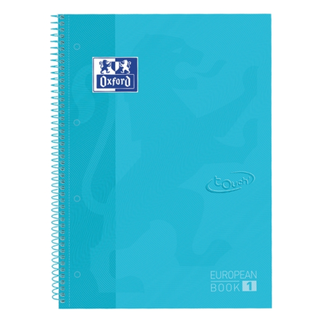 LOT de 5 Oxford School Touch Europeanbook 1 A4+ Couverture Extra Rigide - Carnet de Haute Qualité - Format A4+ - Couverture Robu