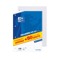 LOT de 10 Recharge Oxford School Classic A4 - Pack 4x4 avec marge - 200 feuilles + 50 feuilles gratuites