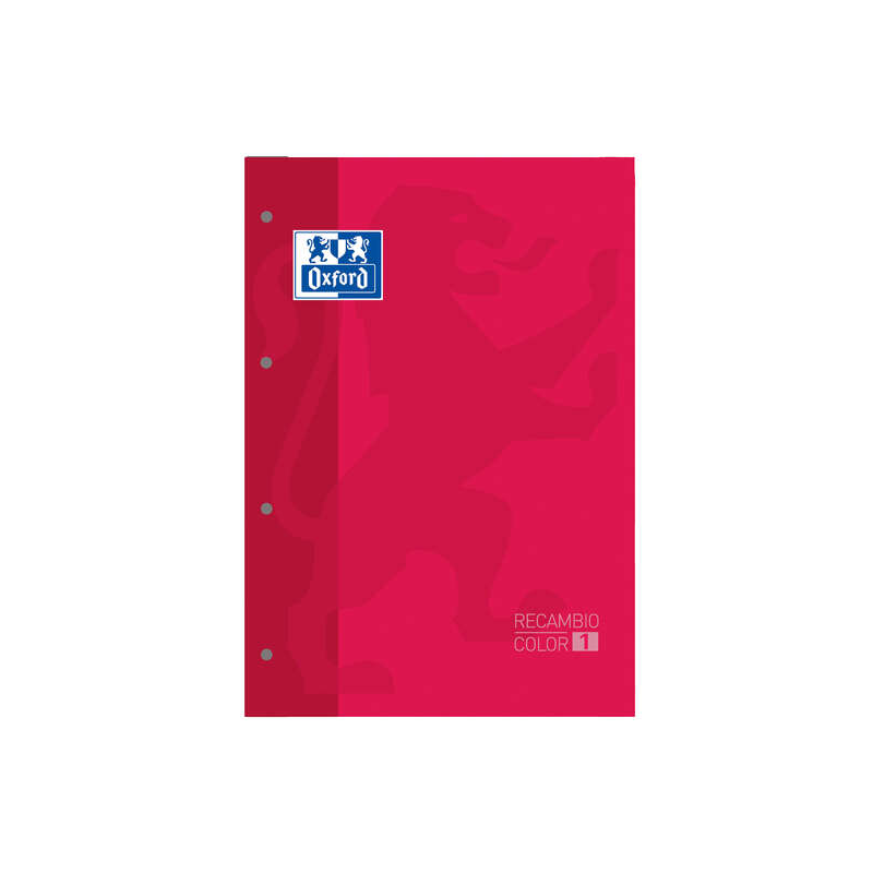 LOT de 5 Carnet de remplacement classique Oxford School - Format A4 - Couverture souple - Collé - 80 feuilles - Grille 5x5 - Cou