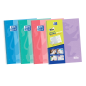 LOT de 5 Oxford School Classic Write&Erase A4+ Europeanbook - Couverture Extra Rigide - 1 Ligne 2M - 100 Feuilles - Couleurs Ass