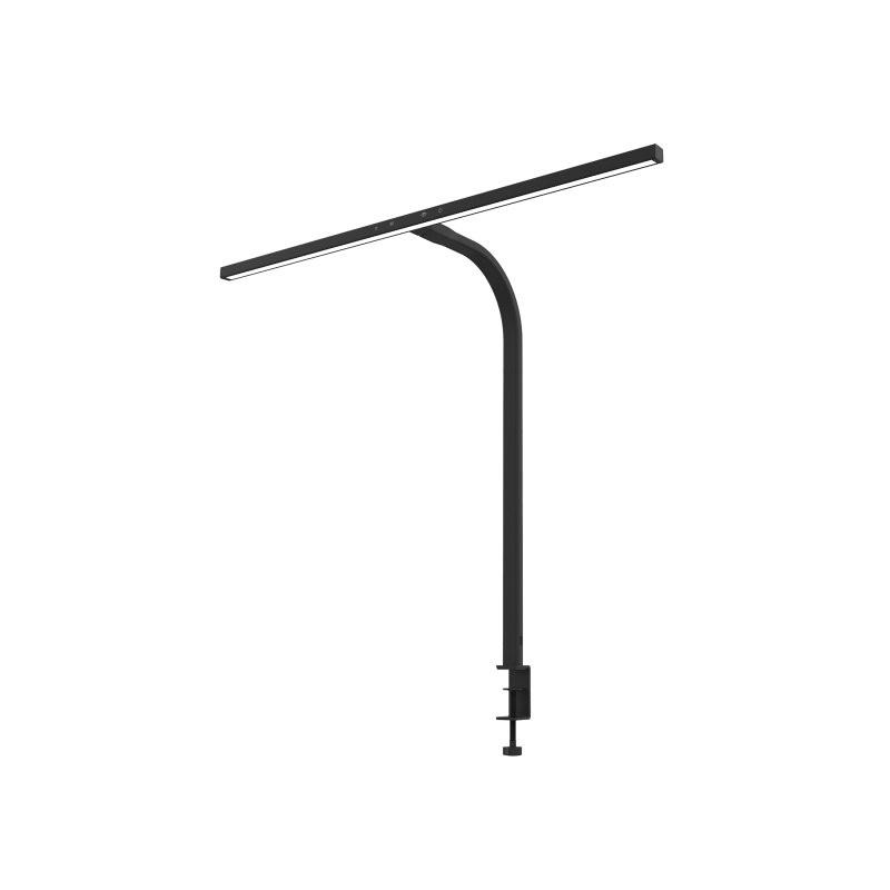 Lampe de bureau LED Unilux Strata à pince - Éclairage asymétrique - Noire