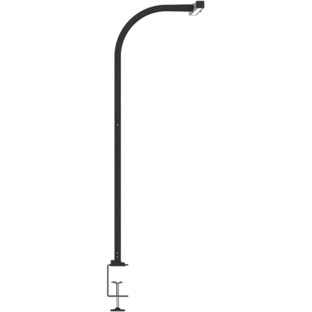 Lampe de bureau LED Unilux Strata à pince - Éclairage asymétrique - Noire